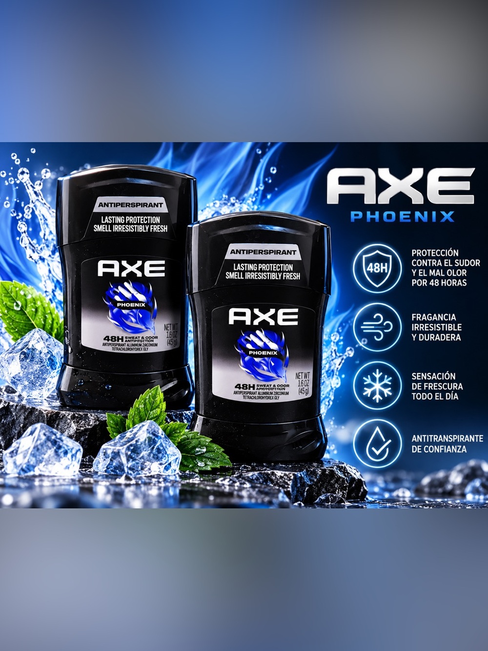 AXE Phoenix Antiperspirant Stick - Black